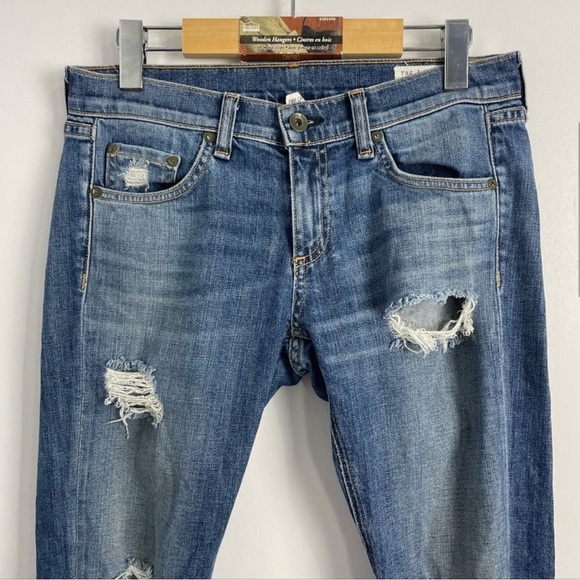 Rag & Bone The Dre Capri Distressed Jeans - Picture 4 of 13